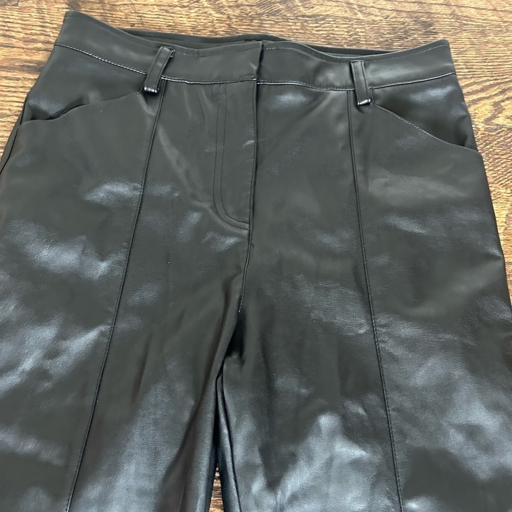 FORE Faux Leather Black Pants Size Large - Picture 4 of 8